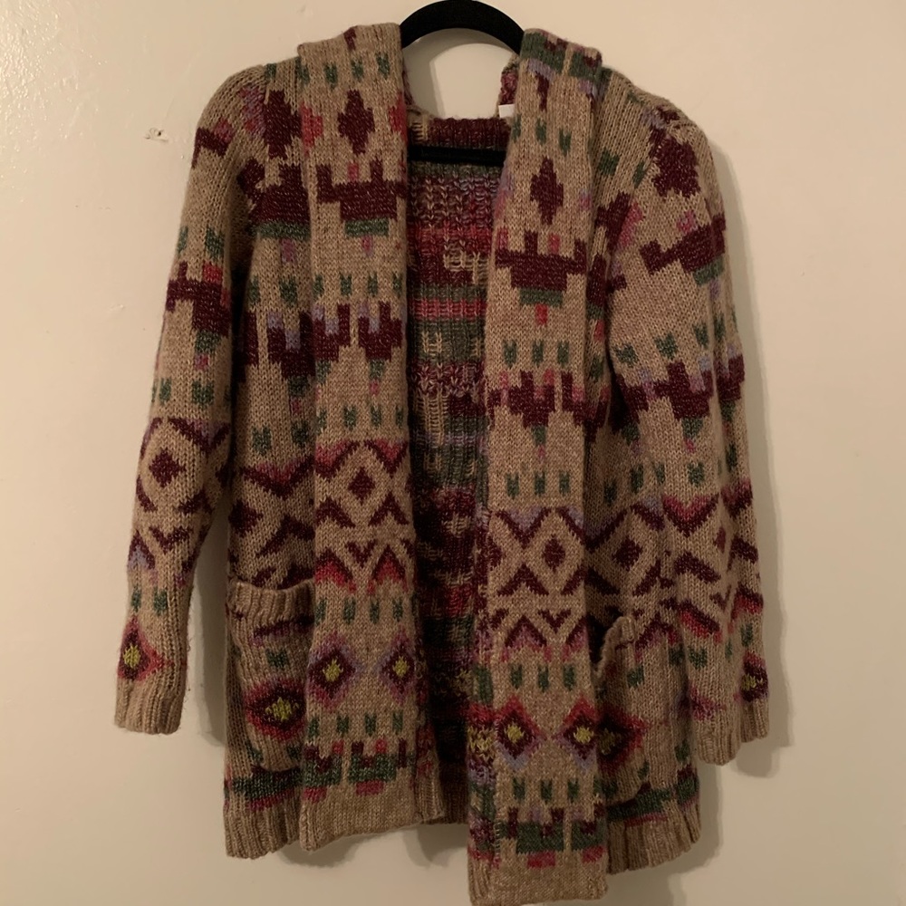 Aztec patterned cardigan